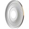 Ekena Millwork Berkshire PVC Medallion (Canopies up to 5 3/4"), 13"OD x 3 1/2"ID x 3/4"P, Metallic Antique Brass CMP13BECAB - alternate 5